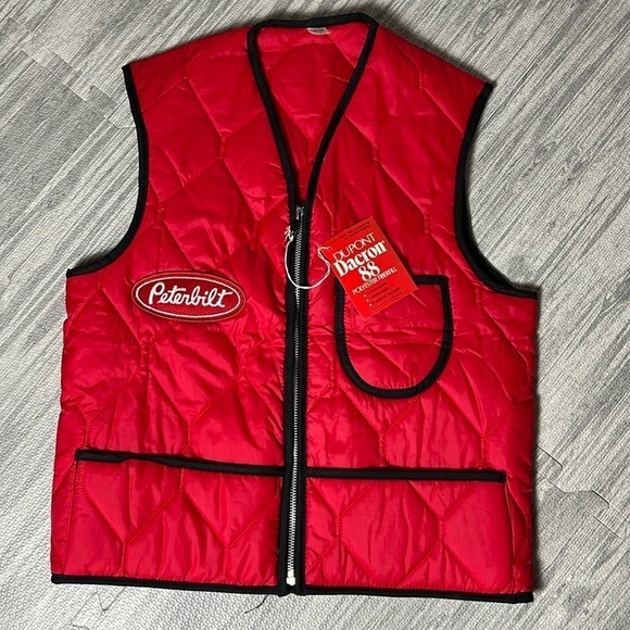 NWT Vintage Peterbilt Trucker Vest - Picture 1 of 7